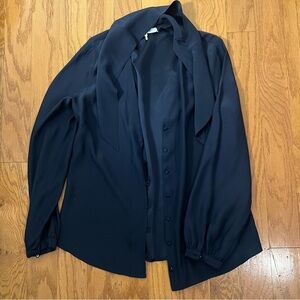 Frame Denim Black Blouse